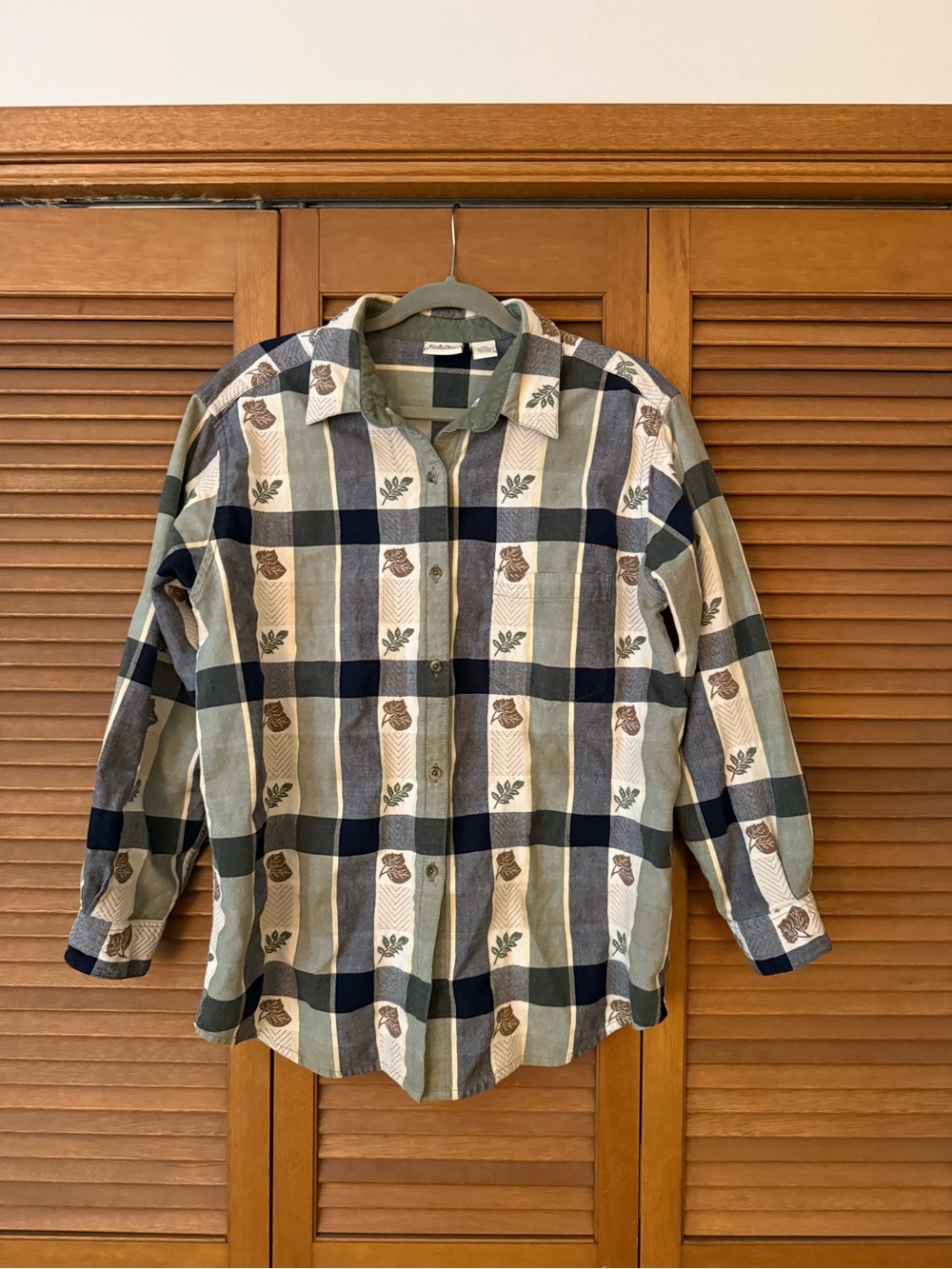 Vintage Autumn Leaf Flannel